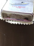 Vtg 1989 Zippo Brushed Chrome Cigarette Lighter U.S.S. America CV 66 Nice Snap!