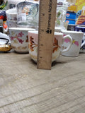 Vtg Remember Me Fancy Lusterware Brown Gold Pink Coffee Tea Cup Germany Nice!