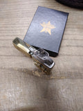 Vtg 1991 Zippo Slim Brass Marlboro Longhorn Star Cigarette Lighter Initials BSB!