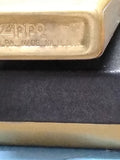 Vtg 1991 Zippo Slim Brass Marlboro Longhorn Star Cigarette Lighter Initials BSB!