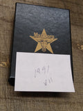 Vtg 1991 Zippo Slim Brass Marlboro Longhorn Star Cigarette Lighter Initials BSB!