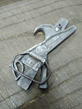 Vtg 1981 Carpenters Belt Buckle Saw Level Hammer Great American Buckle #851