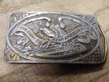 Vtg 1974 CP Romano 1776 1976 The Right To Keep And Bear Arms Brass Belt Buckle