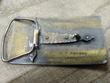 Vtg 1974 CP Romano 1776 1976 The Right To Keep And Bear Arms Brass Belt Buckle