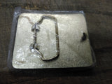 Vtg NOS NRA 2 Million Club Gold Tone with Stars Belt Buckle Great Shape!