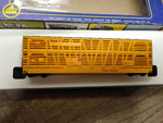 Vtg AHM HO Train 3 Pc Freight Car Lot Union Pacific Livestock Cars w/Boxes