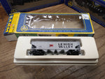 Vtg AHM HO Train 3 Pc Hopper Gondola Car Lot Lehigh Valley Reading AT&SF w/Boxes