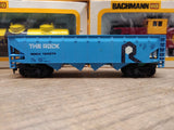 Vtg Bachmann HO 4 Pc Train Car Lot Penn Salt Santa Fe The Rock with Boxes