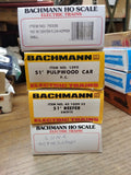 Vtg Bachmann HO 4 Pc Train Car Lot SCPX LUNX PENN CENTRAL SWIFT with Boxes