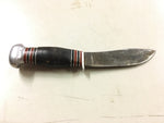 Vtg Remington Du Point RH 32 hunting bowie camping knife fixed blade with sheath