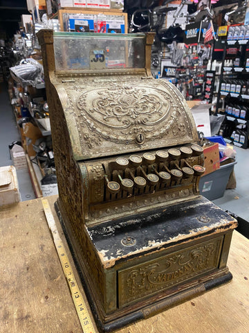 Vtg national cash register Small candy store barbershop Antique Fancy 1900's