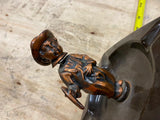 Vtg Nodder Bobble Head Ashtray 1920's Antique Desk Cigar Figure Louis F Dow MN