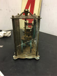 Vintage Antique  Clock Euramca Trading Corporation Germany Brass Base/Glass Case