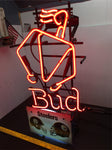 Steelers Budweiser Neon Light Football Sign Advertising Collectible Pittsburgh