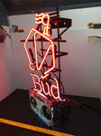 Steelers Budweiser Neon Light Football Sign Advertising Collectible Pittsburgh