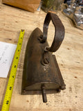 Vtg Civil War Era 1800's Iron Clothes Uniform Lead Insert Unique Rare antique