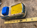 Vtg Courtland Tin Car Truck Wind Up Toy 1950's Modern Decorators Painting Wallpa