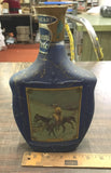 Vtg 1968 Jim Beam Empty On The Trail Frederic Remington Bourbon Whiskey Decanter
