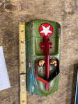 1940's Courtland Tin Litho US ARMY 107-A-43 Friction Toy Truck Military Vtg WW2