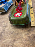 1940's Courtland Tin Litho US ARMY 107-A-43 Friction Toy Truck Military Vtg WW2