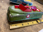 1940's Courtland Tin Litho US ARMY 107-A-43 Friction Toy Truck Military Vtg WW2