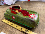 1940's Courtland Tin Litho US ARMY 107-A-43 Friction Toy Truck Military Vtg WW2