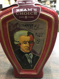 Vtg 1970's Beam's Choice Wolfgang Amadeus Mozart Empty Whisky Decanter w/ Box