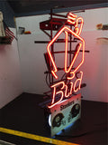 Steelers Budweiser Neon Light Football Sign Advertising Collectible Pittsburgh