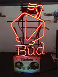 Steelers Budweiser Neon Light Football Sign Advertising Collectible Pittsburgh