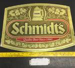 Vintage Schmidt's Quality Beer Since 1860 sign Gold leaf and beer stein featured