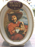 Vtg Empty Beams Choice Decanter Bag Piper Van Dyck Bourbon Whiskey w/ Box
