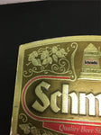 Vintage Schmidt's Quality Beer Since 1860 sign Gold leaf and beer stein featured