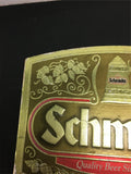 Vintage Schmidt's Quality Beer Since 1860 sign Gold leaf and beer stein featured