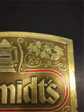 Vintage Schmidt's Quality Beer Since 1860 sign Gold leaf and beer stein featured