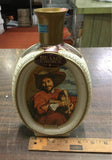 Vtg Empty Beams Choice Decanter Bag Piper Van Dyck Bourbon Whiskey w/ Box