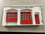 Vtg Plasticville train accessary fire house kit FH-4 Bachmann w / original box