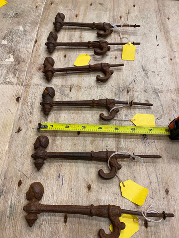 Antique Cast Iron Coat Hat Hanger Store Display Victorian 1800's Civil War Era