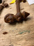 Antique Cast Iron Coat Hat Hanger Store Display Victorian 1800's Civil War Era