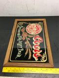 Mint ADOLPH COORS GOLDEN COLORADO "AMERICAS FINE LIGHT BEER" wood and glass sign