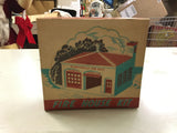 Vtg Plasticville train accessary fire house kit FH-4 Bachmann w / original box