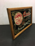 Mint ADOLPH COORS GOLDEN COLORADO "AMERICAS FINE LIGHT BEER" wood and glass sign