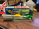 VTG 1960s USSR Tin wind up parking garage over under set w/ orig box missing key