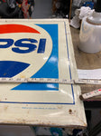 Vtg 1974 Pepsi Cola Tin Sign Advertising Soda 26x29 General Store Bar Collectibl