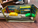 VTG 1960s USSR Tin wind up parking garage over under set w/ orig box missing key