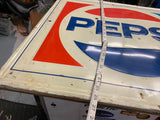 Vtg 1974 Pepsi Cola Tin Sign Advertising Soda 26x29 General Store Bar Collectibl