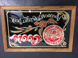Mint ADOLPH COORS GOLDEN COLORADO "AMERICAS FINE LIGHT BEER" wood and glass sign