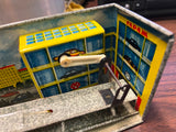 VTG 1960s USSR Tin wind up parking garage over under set w/ orig box missing key