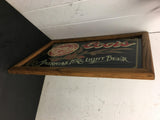 Mint ADOLPH COORS GOLDEN COLORADO "AMERICAS FINE LIGHT BEER" wood and glass sign