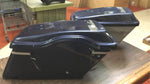 Harley Extra Capacity Blue 100th Anniversary Saddlebags FLH Road King Glide