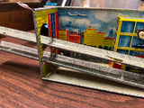 VTG 1960s USSR Tin wind up parking garage over under set w/ orig box missing key